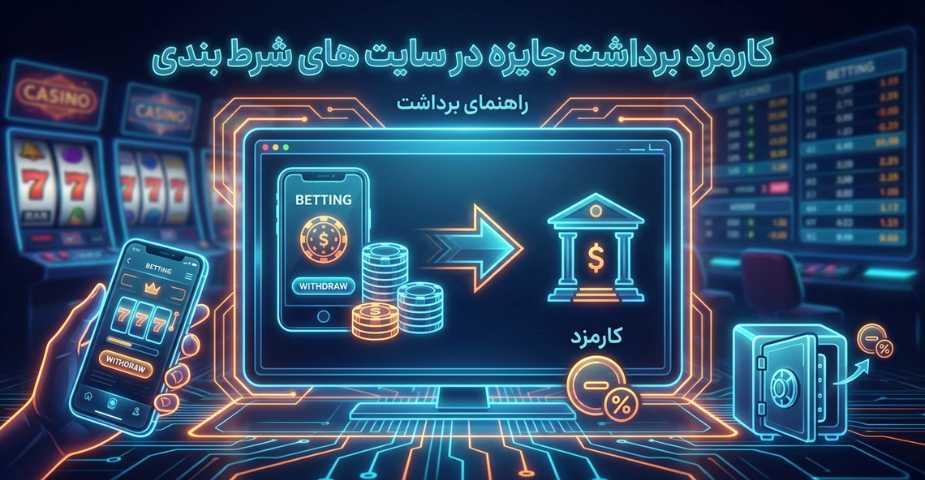 کارمزد برداشت جایزه در سایت های شرط بندی